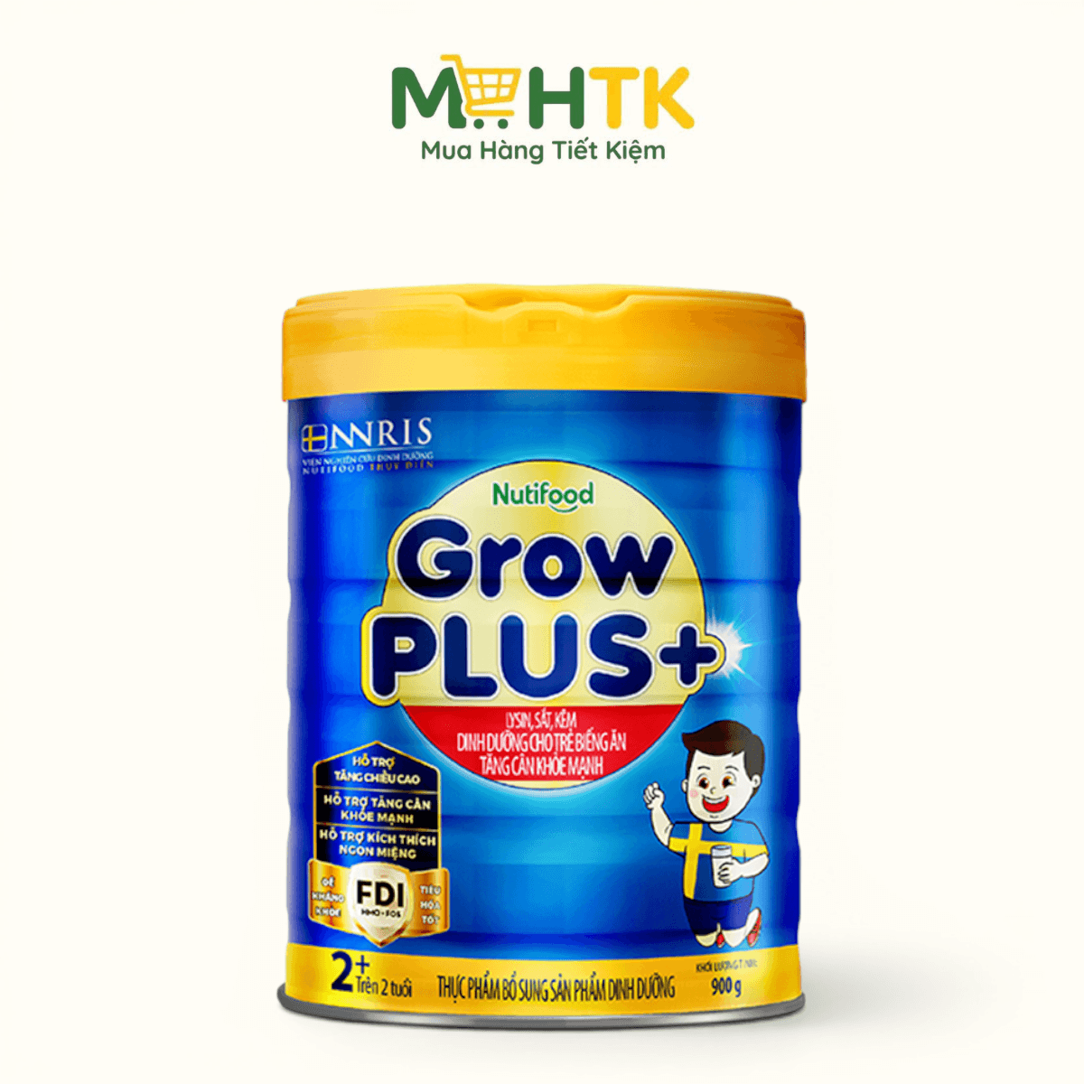 Sữa bột NutiFood Grow PLUS+ Xanh cho trẻ trên 2 tuổi 900g — 1