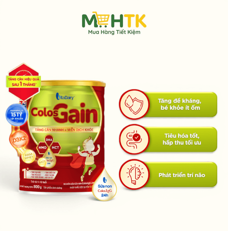 Sữa bột ColosGain cho trẻ từ 1 - 10 tuổi 800g — 1