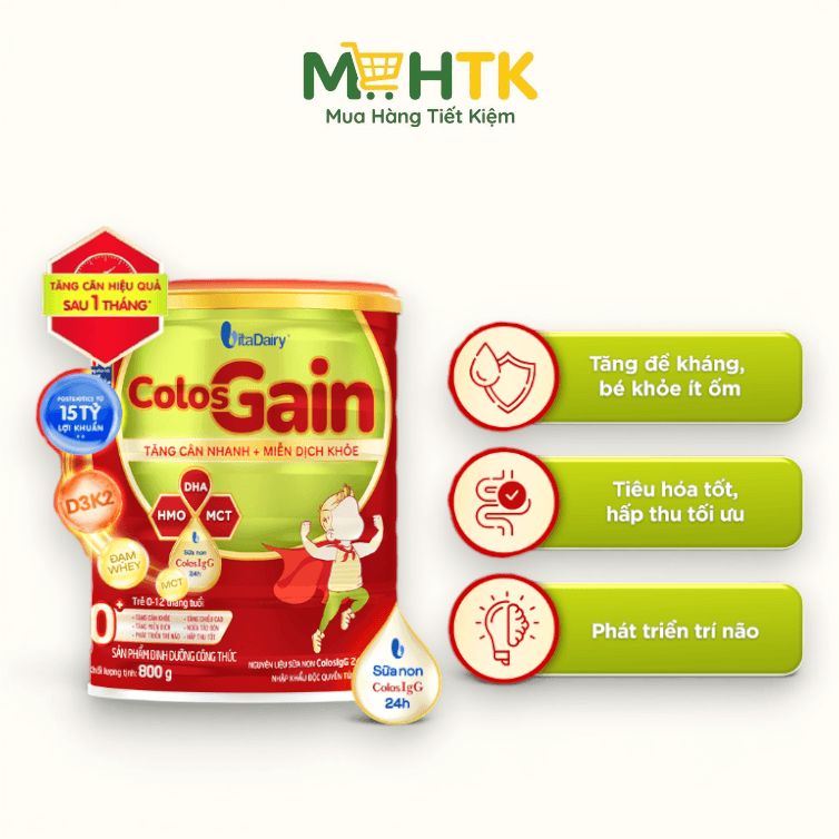 Sữa bột ColosGain 0+ cho trẻ từ 0 - 12 tháng tuổi 800g — 1