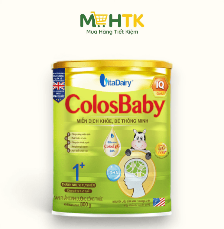 Sữa bột ColosBaby IQ Gold 1+ cho trẻ từ 1 - 2 tuổi 800g — 1