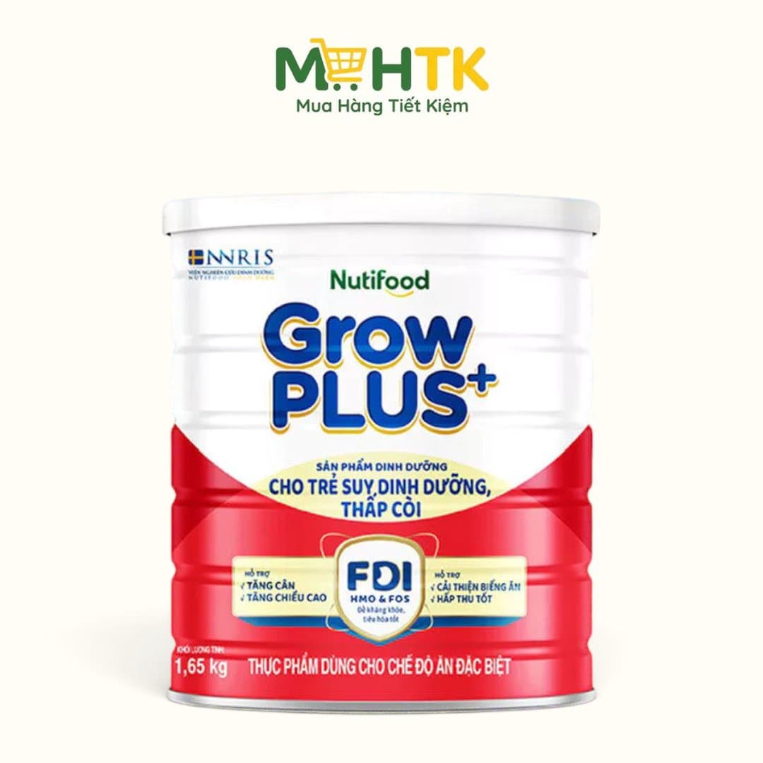 Sữa bột NutiFood Grow PLUS+ Đỏ cho trẻ từ 1 - 2 tuổi 1650g — 1