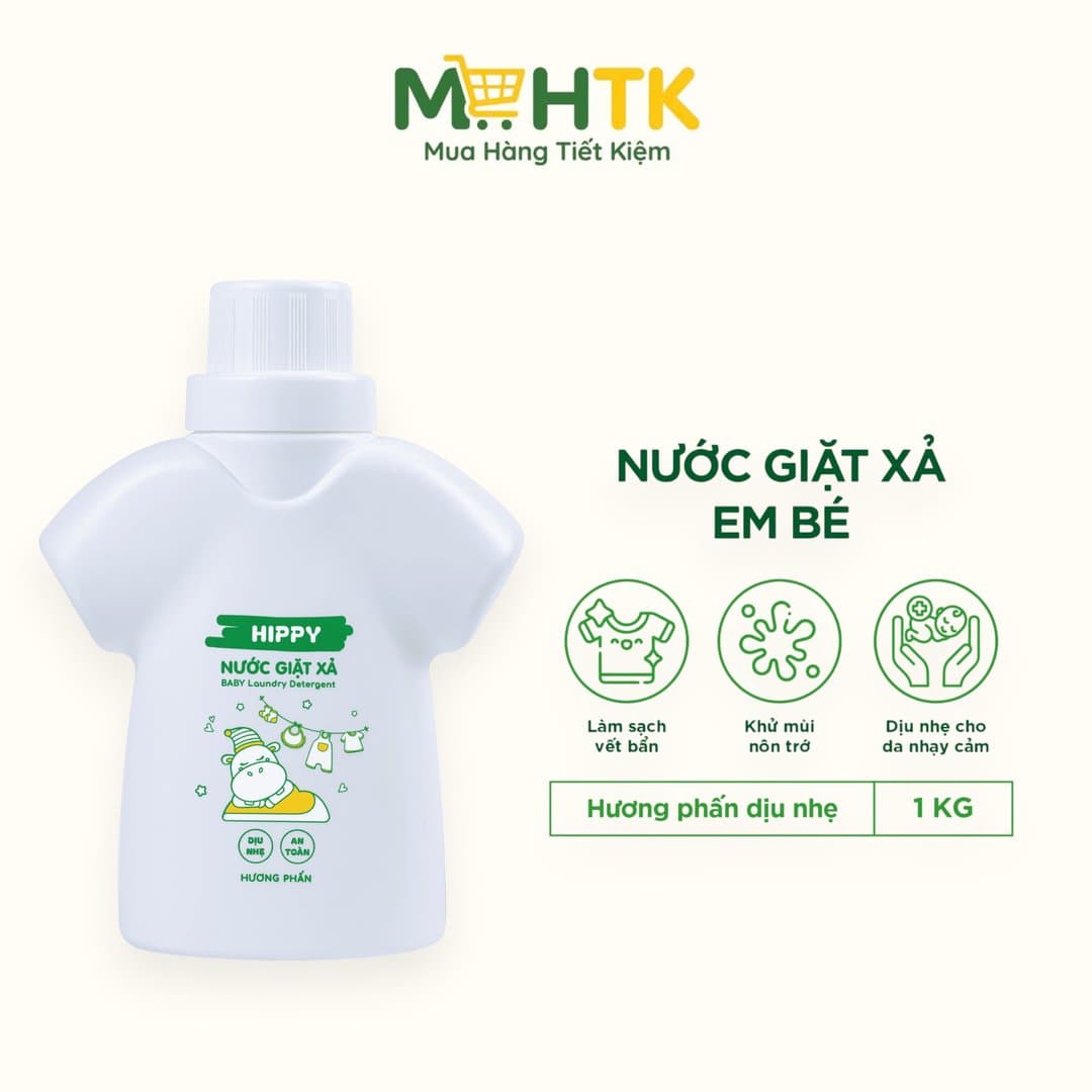 Nước giặt xả Hippy hương phấn 1 kg