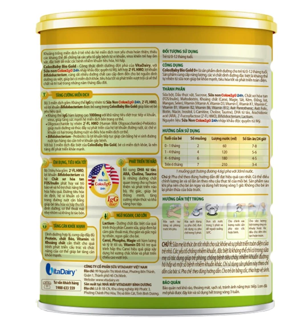 Sữa bột ColosBaby Bio Gold 0+ cho trẻ từ 0 - 12 tháng tuổi 800g — 2