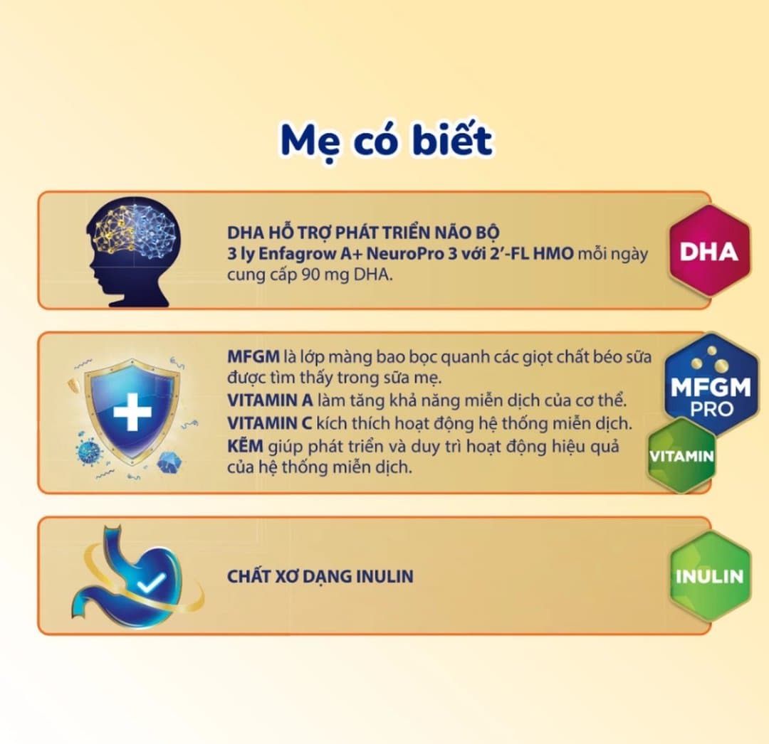 Sữa bột Enfagrow A+ NeuroPro số 3 cho trẻ từ 1 - 3 tuổi 1700g — 2