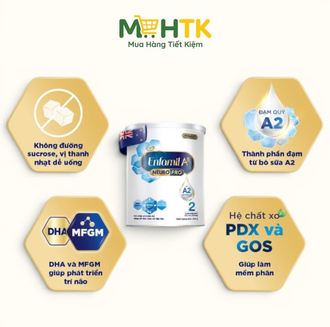 Sữa bột Enfamil A2 NeuroPro số 2 cho trẻ từ 6 - 12 tháng tuổi 800g — 2