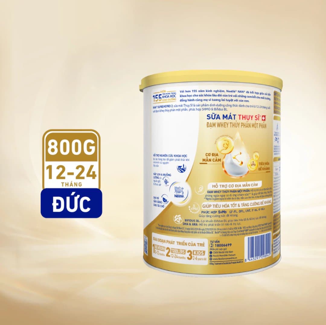 Sữa bột Nan Supreme Pro số 2 cho trẻ từ 6 - 12 tháng tuổi 800g — 2