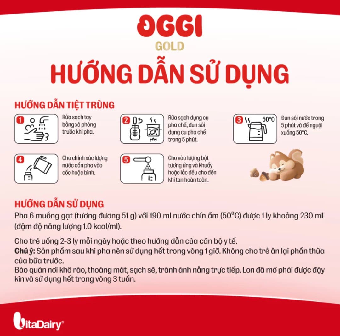 Sữa bột Oggi Suy Dinh Dưỡng cho trẻ trên 1 tuổi 900g — 3