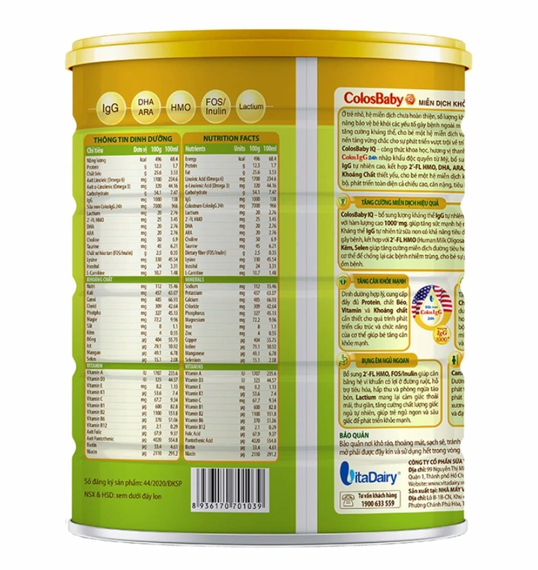 Sữa bột ColosBaby IQ Gold 0+ cho trẻ từ 0 - 12 tháng tuổi 800g — 3