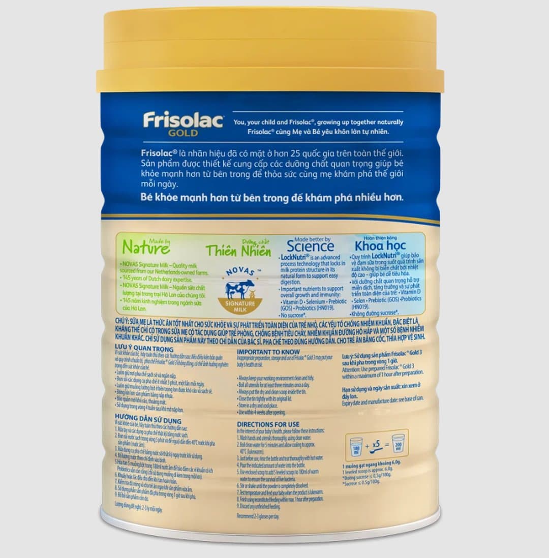Sữa bột Friso Gold 3 cho trẻ từ 1 - 2 tuổi 1400g — 3