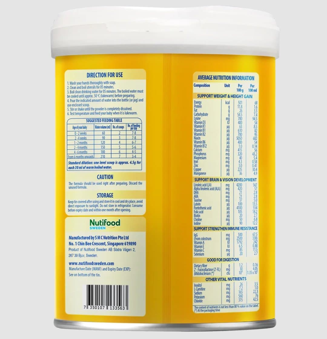 Sữa bột NutiFood Grow PLUS+ Immunel 0+ cho trẻ từ 0 - 12 tháng tuổi 800g — 3