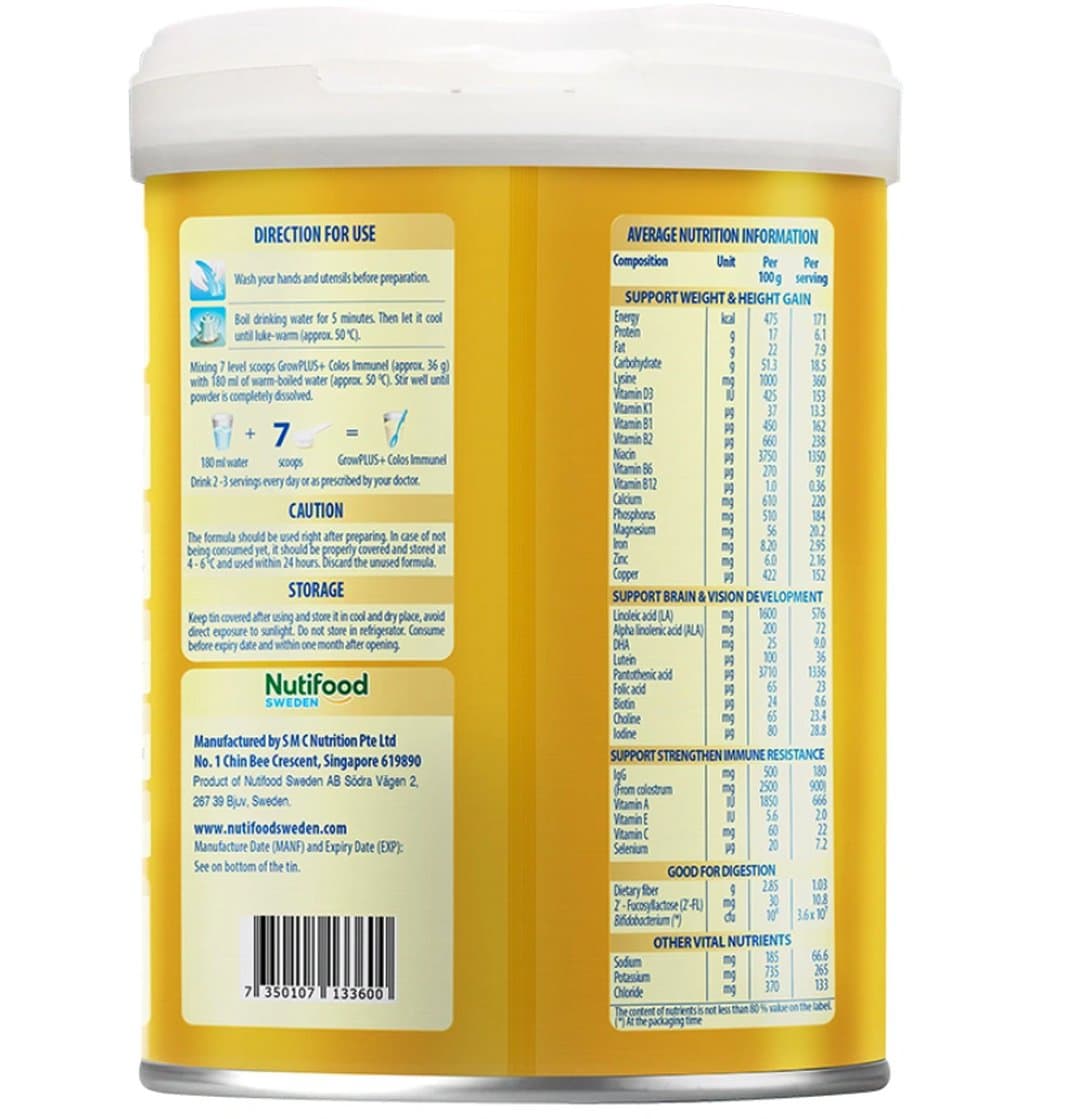 Sữa bột NutiFood Grow PLUS+ Immunel 2+ cho trẻ trên 2 tuổi 800g — 3