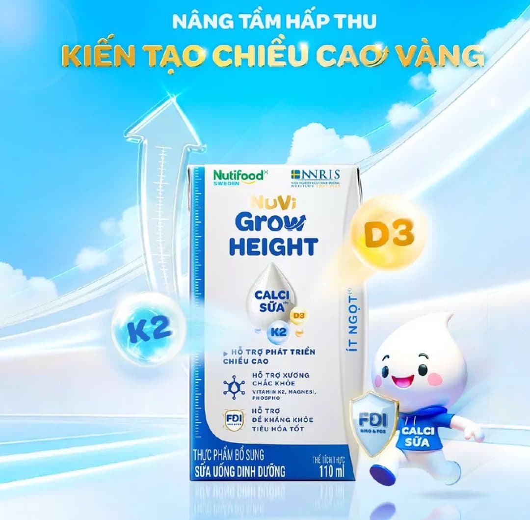 Thùng sữa nước pha sẵn NutiFood Nuvigrow 1+ 110ml x 24 hộp — 3