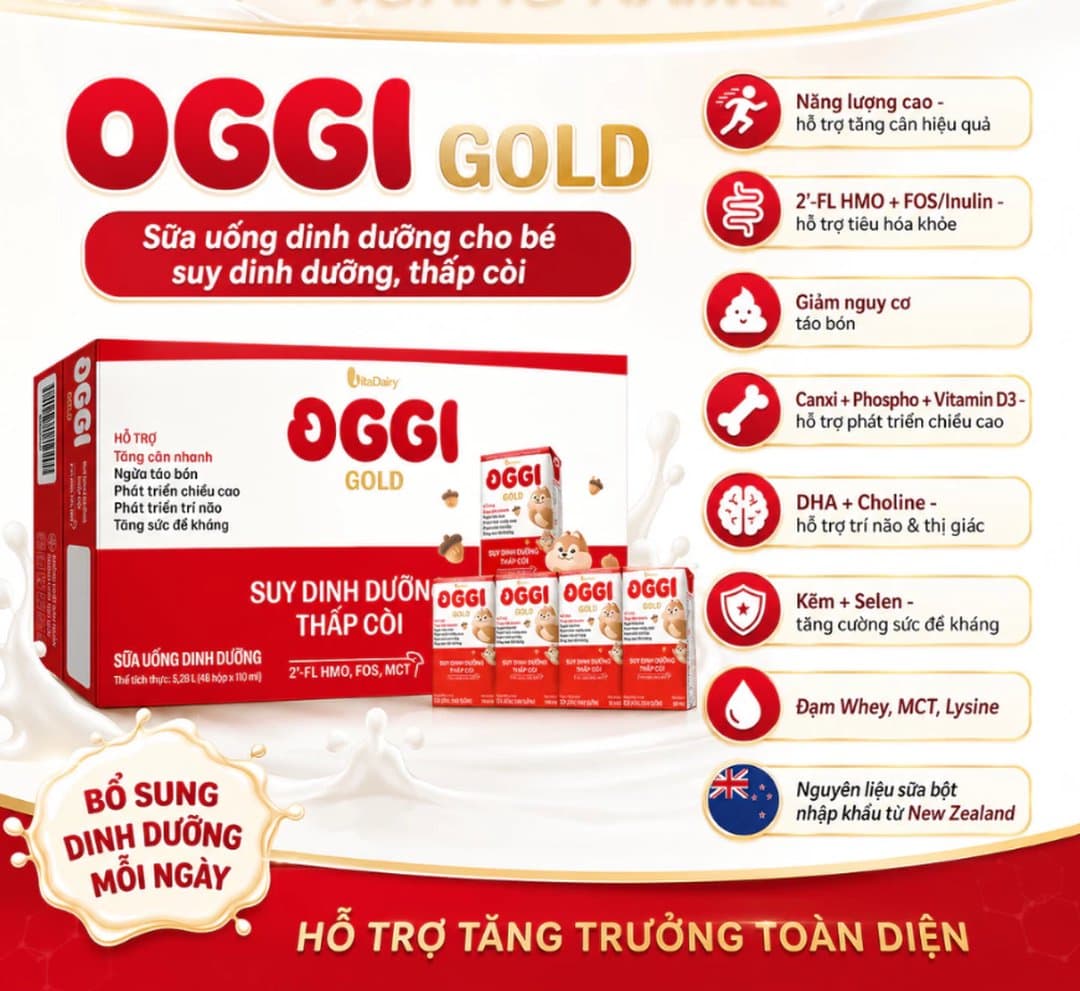 Thùng sữa nước pha sẵn Oggi Suy Dinh Dưỡng 180ml x 48 hộp — 3