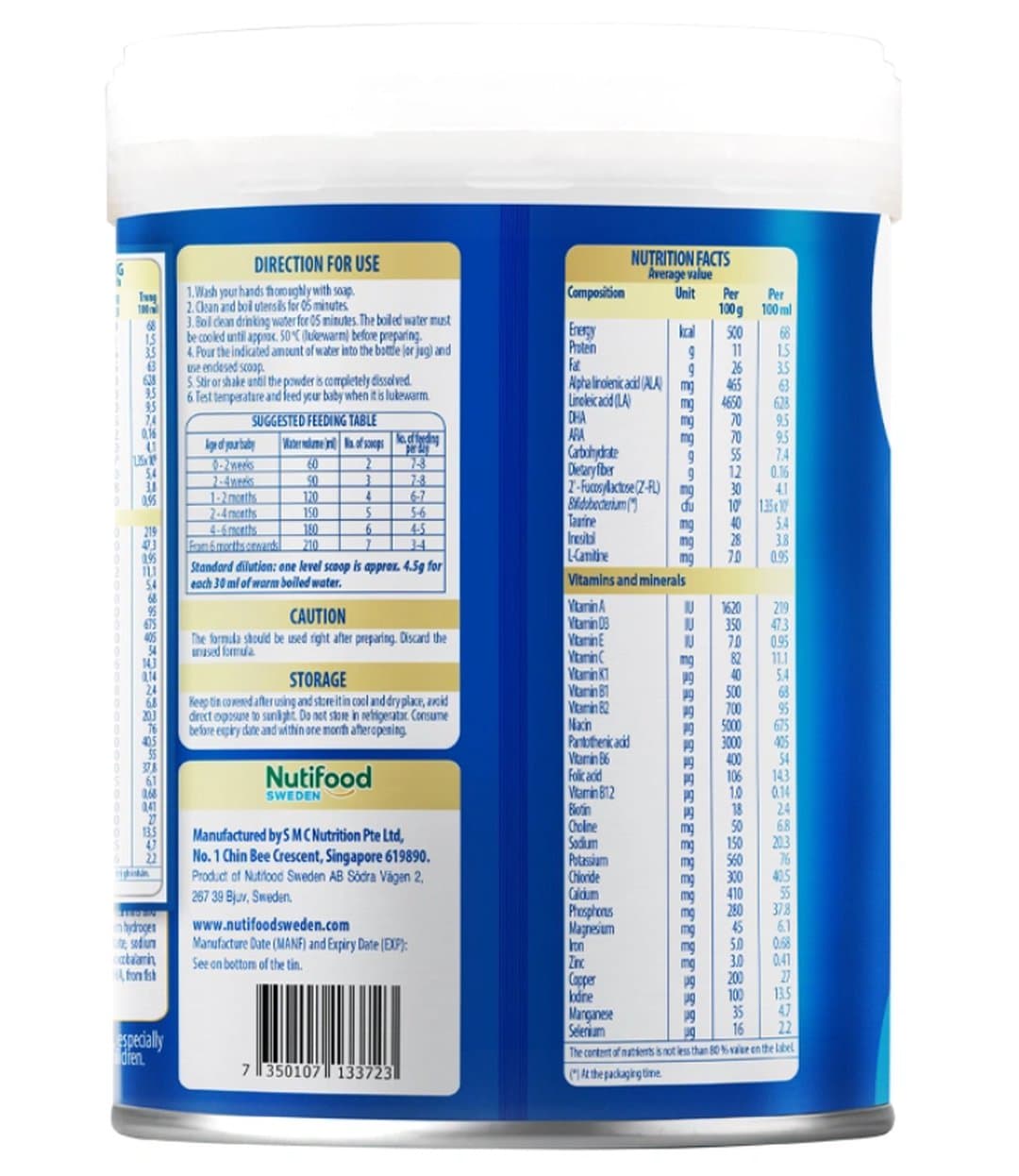 Sữa bột NutiFood Grow PLUS+ Xanh Tiêu Hóa Khỏe 0+ cho trẻ từ 0 - 12 tháng tuổi 800g — 2