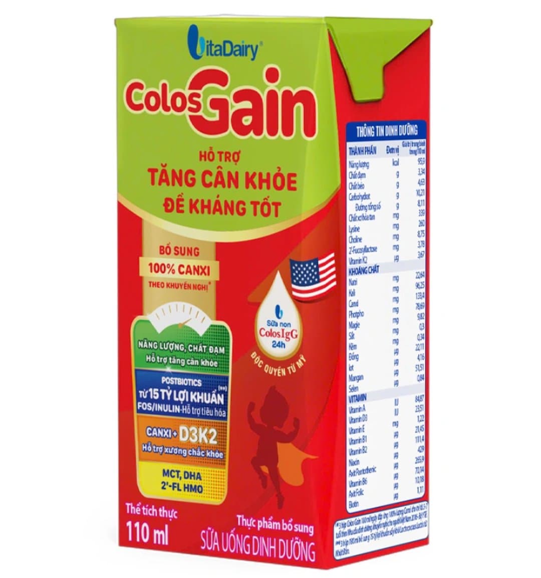 Thùng sữa nước pha sẵn ColosGain 110ml x 48 hộp — 5