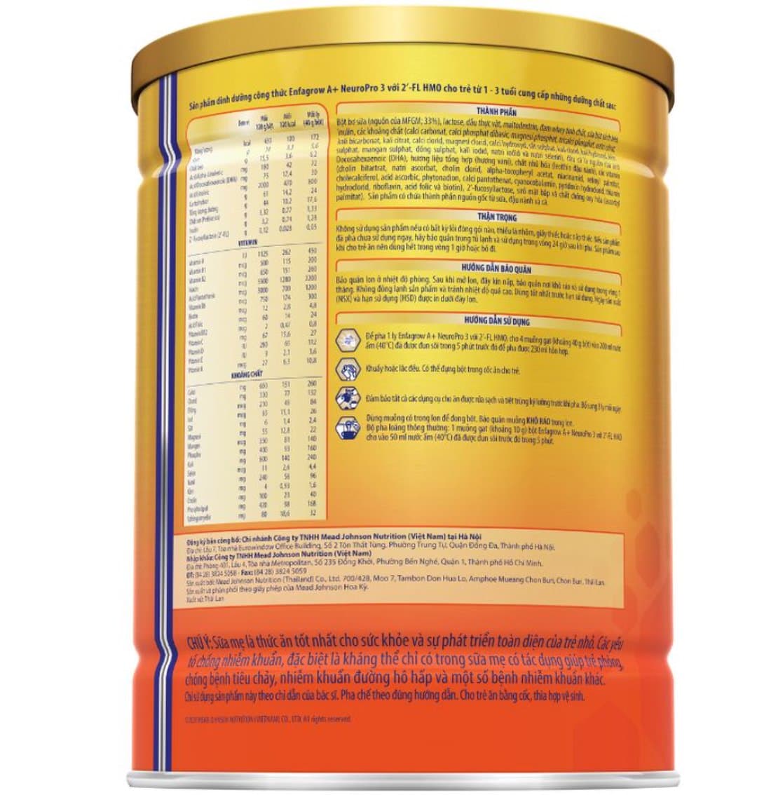 Sữa bột Enfagrow A+ NeuroPro số 3 cho trẻ từ 1 - 3 tuổi 1700g — 4