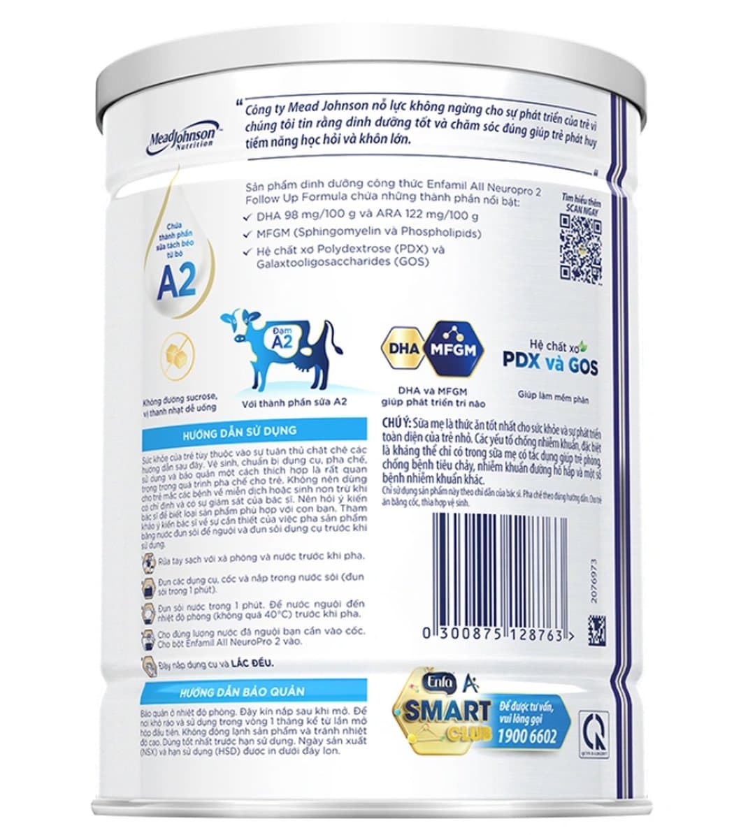 Sữa bột Enfamil A2 NeuroPro số 2 cho trẻ từ 6 - 12 tháng tuổi 800g — 4