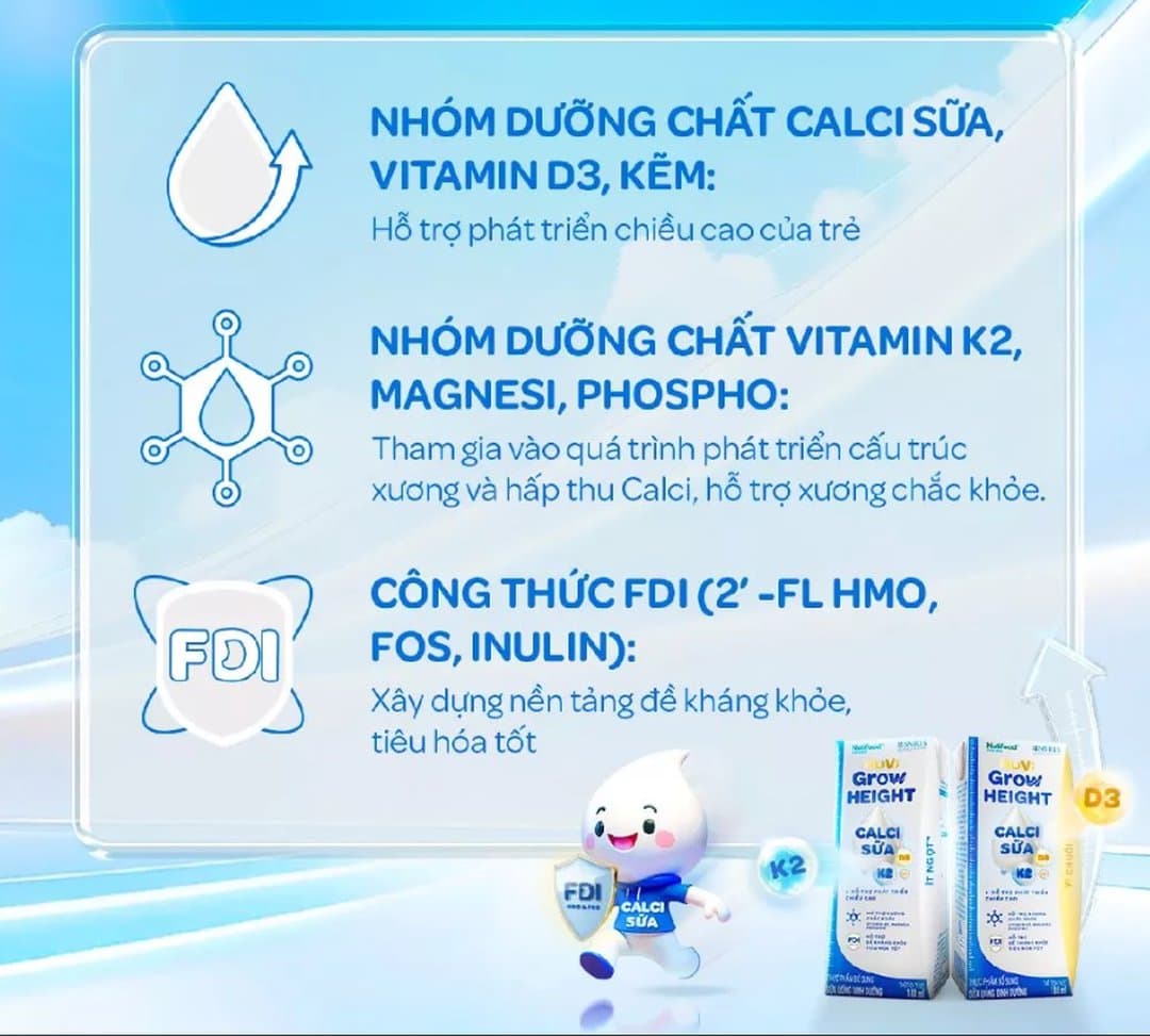 Thùng sữa nước pha sẵn NutiFood Nuvigrow 1+ 180ml x 24 hộp — 6