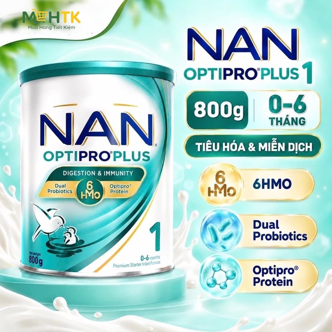 Sữa bột Nan Optipro 1 (Nan 1 Plus) cho trẻ từ 0 - 6 tháng tuổi 800g — 2
