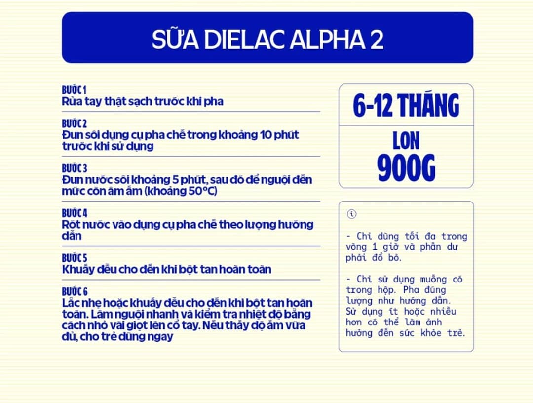 Sữa bột Dielac Alpha Step 2 cho trẻ từ 6 - 12 tháng tuổi 900g — 4