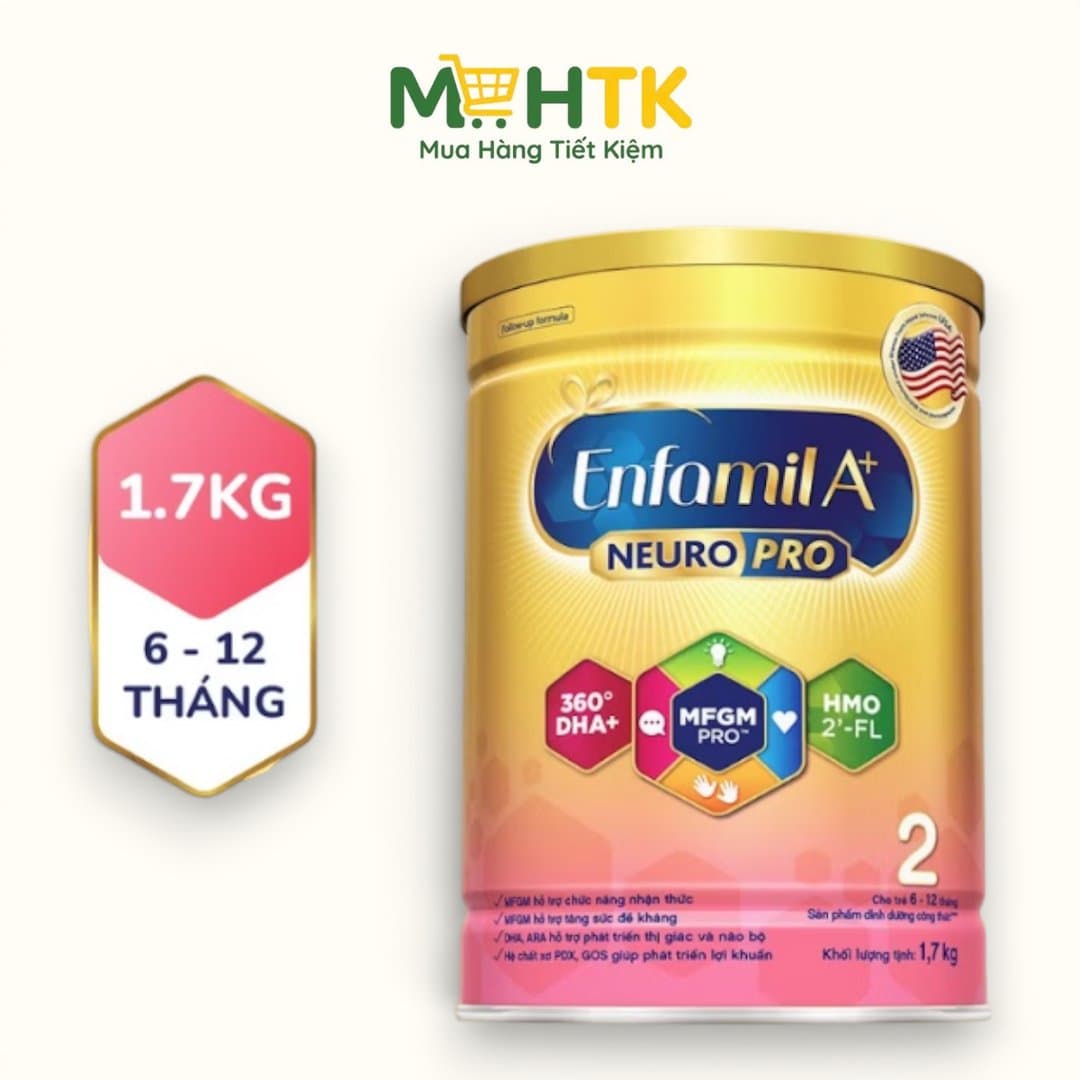 Sữa bột Enfamil A+ NeuroPro số 2 cho trẻ từ 6 - 12 tháng tuổi 1700g — 1