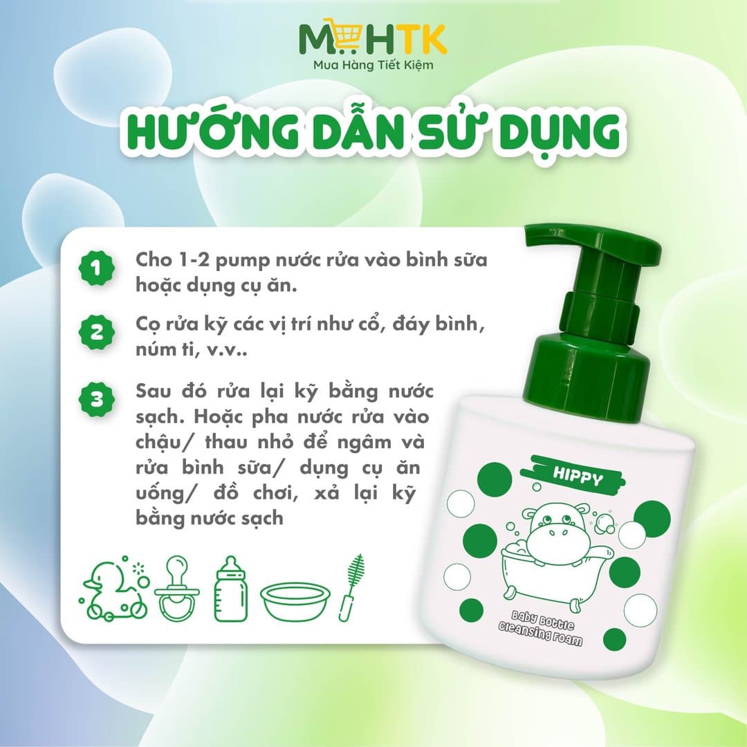 Nước rửa bình sữa HIPPY 400 ml — 2