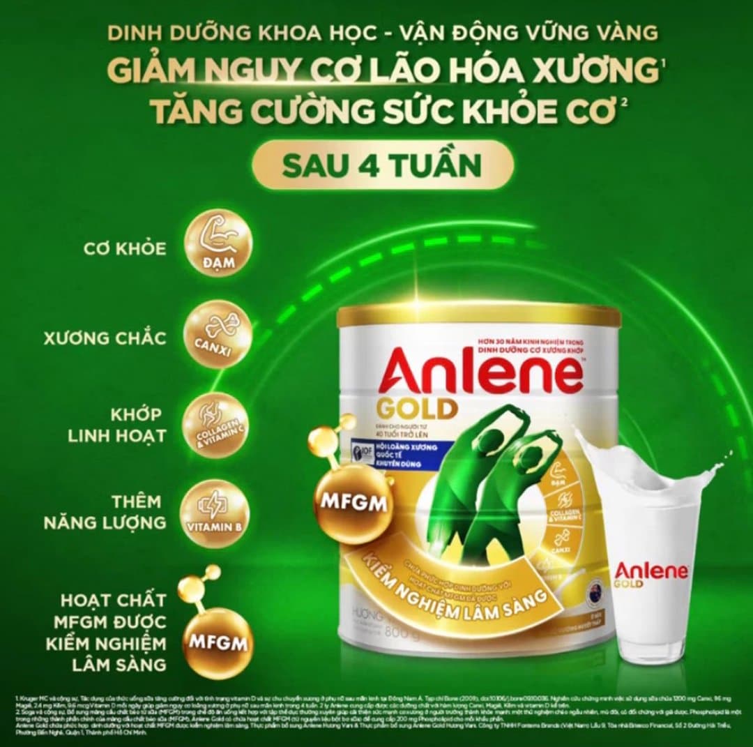 Sữa bột Anlene ít béo Gold hương Vani 800g (Công thức 5X) — 2