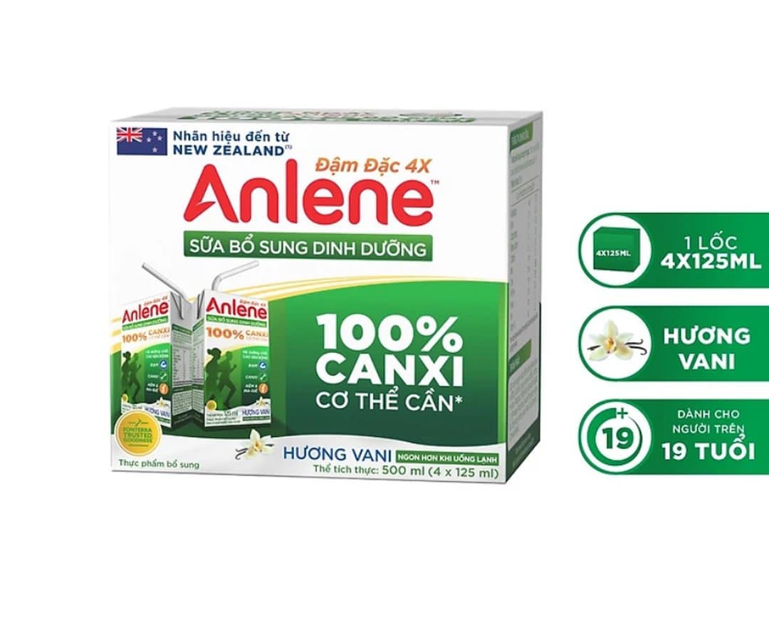 Thùng sữa nước pha sẵn Anlene hương Vani 110ml x 48 hộp — 2
