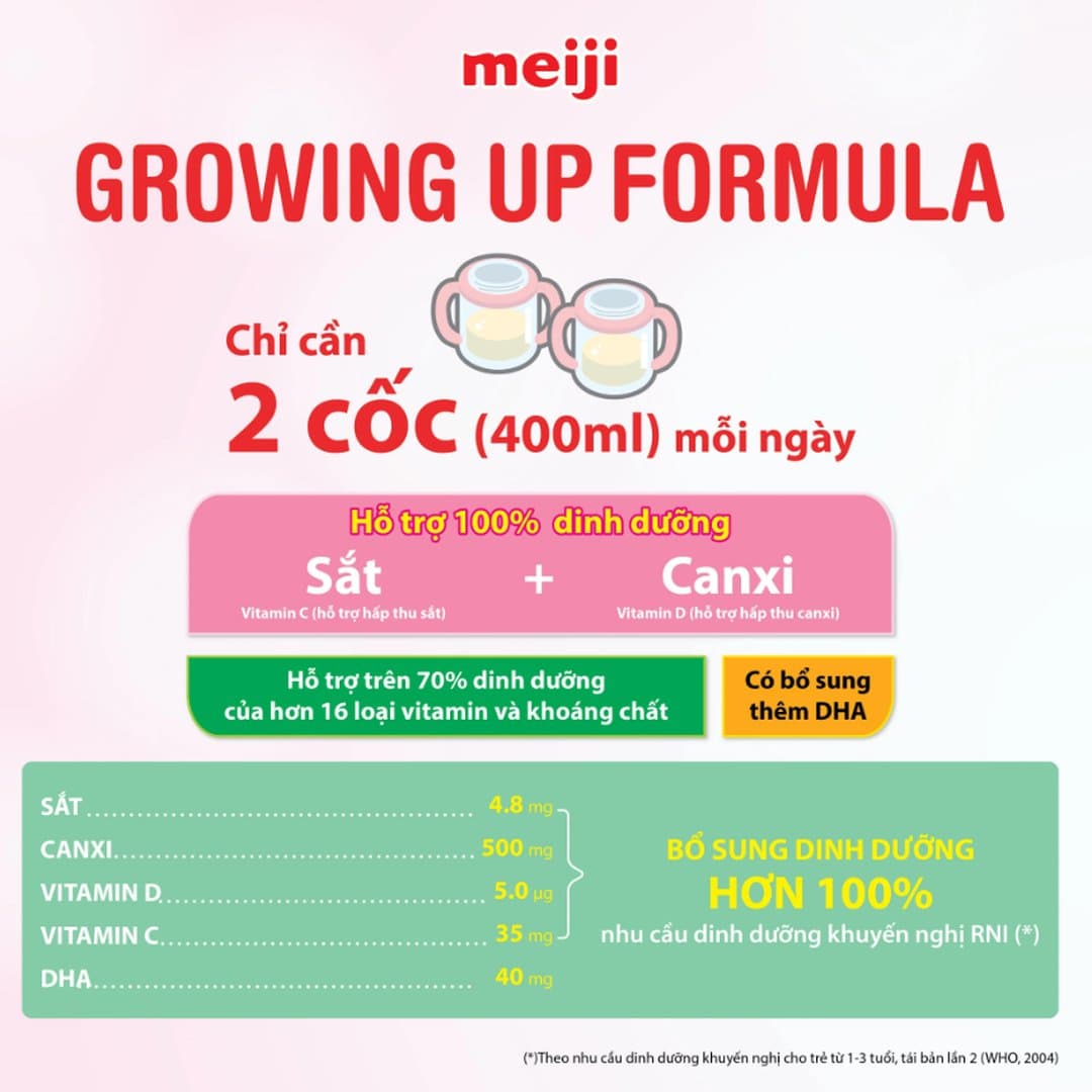 Sữa bột Meiji Step số 9 cho trẻ từ 1 - 3 tuổi 800g — 4