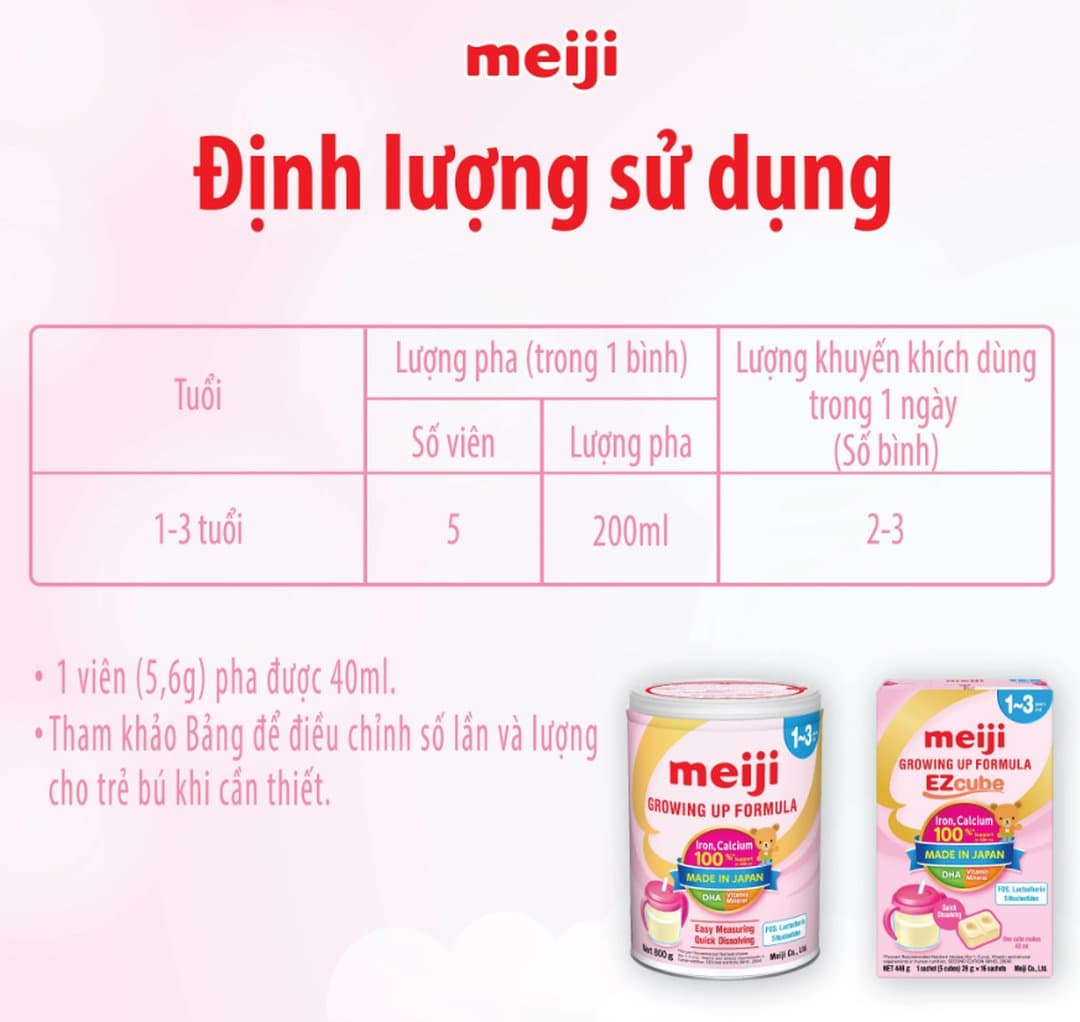 Sữa bột Meiji Step số 9 cho trẻ từ 1 - 3 tuổi 800g — 5