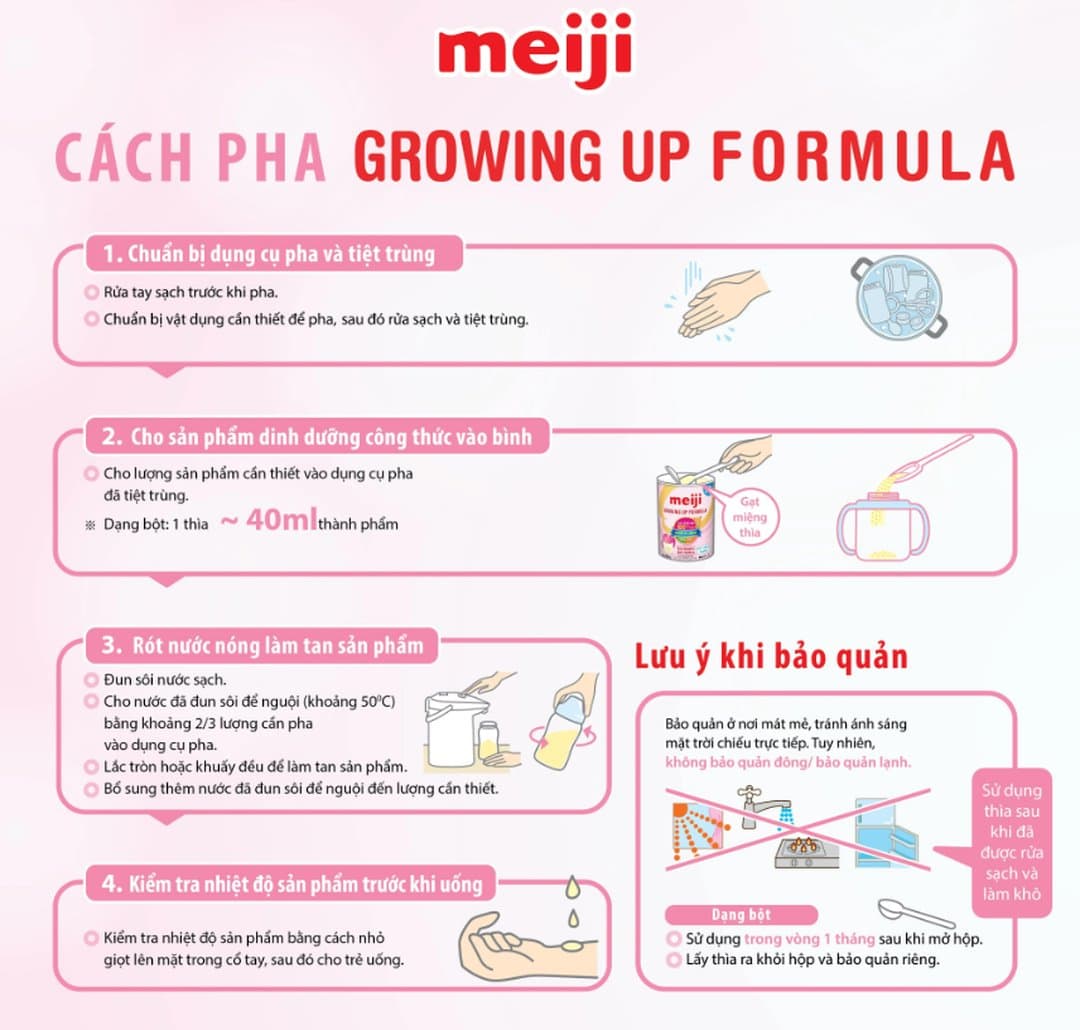 Sữa bột Meiji Step số 9 cho trẻ từ 1 - 3 tuổi 800g — 6