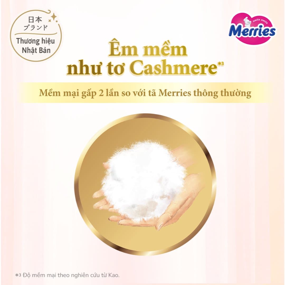 Tã/ Bỉm Dán Quần Merries Hồng First Premium Siêu Thoáng Khí, Thấm Hút đủ size XL/XXL_MHTK — 6