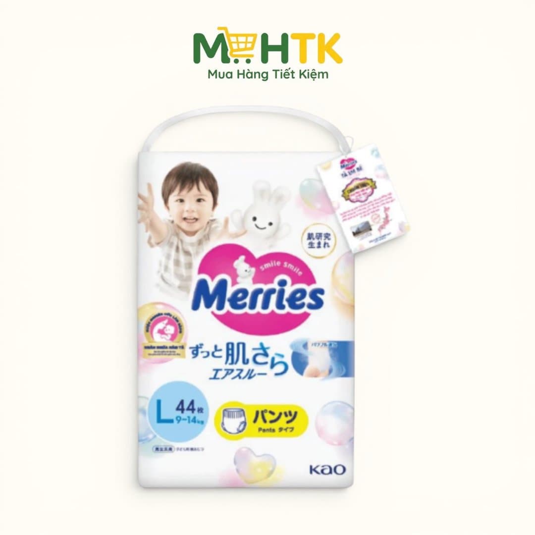 Tã / Bỉm Merries Quần Nội Địa Nhật – Êm Ái, Thoáng Khí, Ngăn Ngừa Hăm Tã Hiệu Quả Đủ Size — 4
