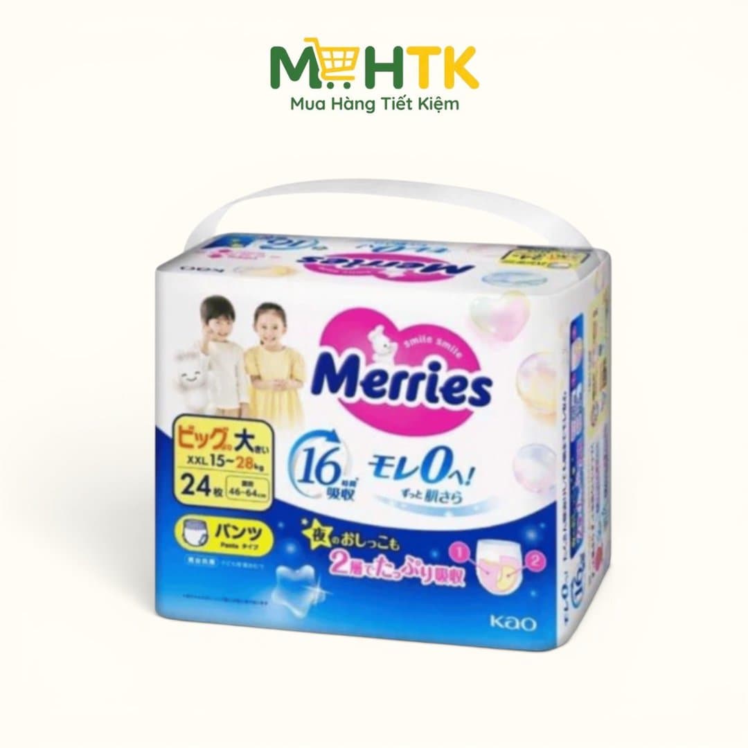 Tã / Bỉm Merries Quần Nội Địa Nhật – Êm Ái, Thoáng Khí, Ngăn Ngừa Hăm Tã Hiệu Quả Đủ Size — 2