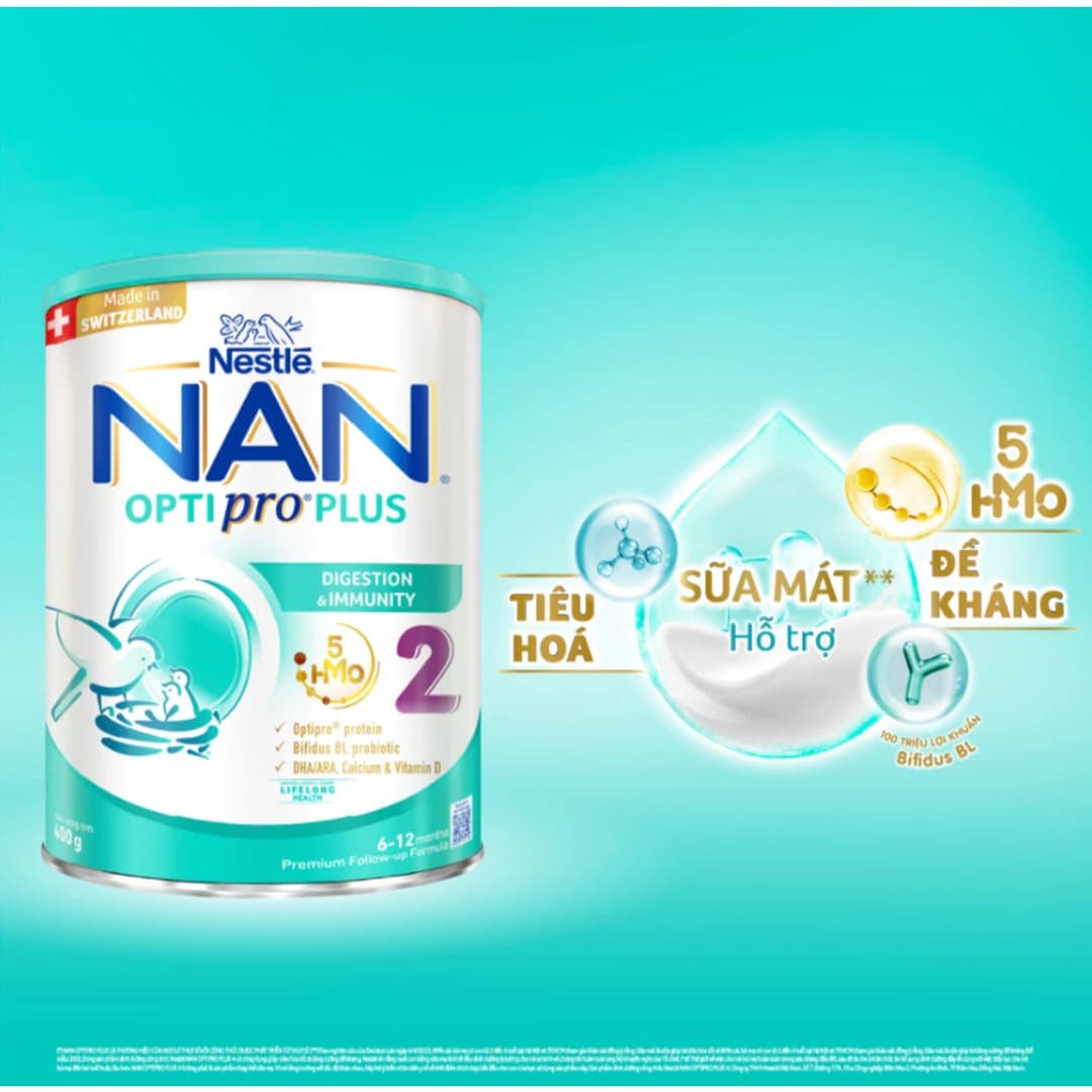 Sữa bột Nan Optipro 2 (Nan 2 Plus) cho trẻ từ 6 - 12 tháng tuổi 800g — 3