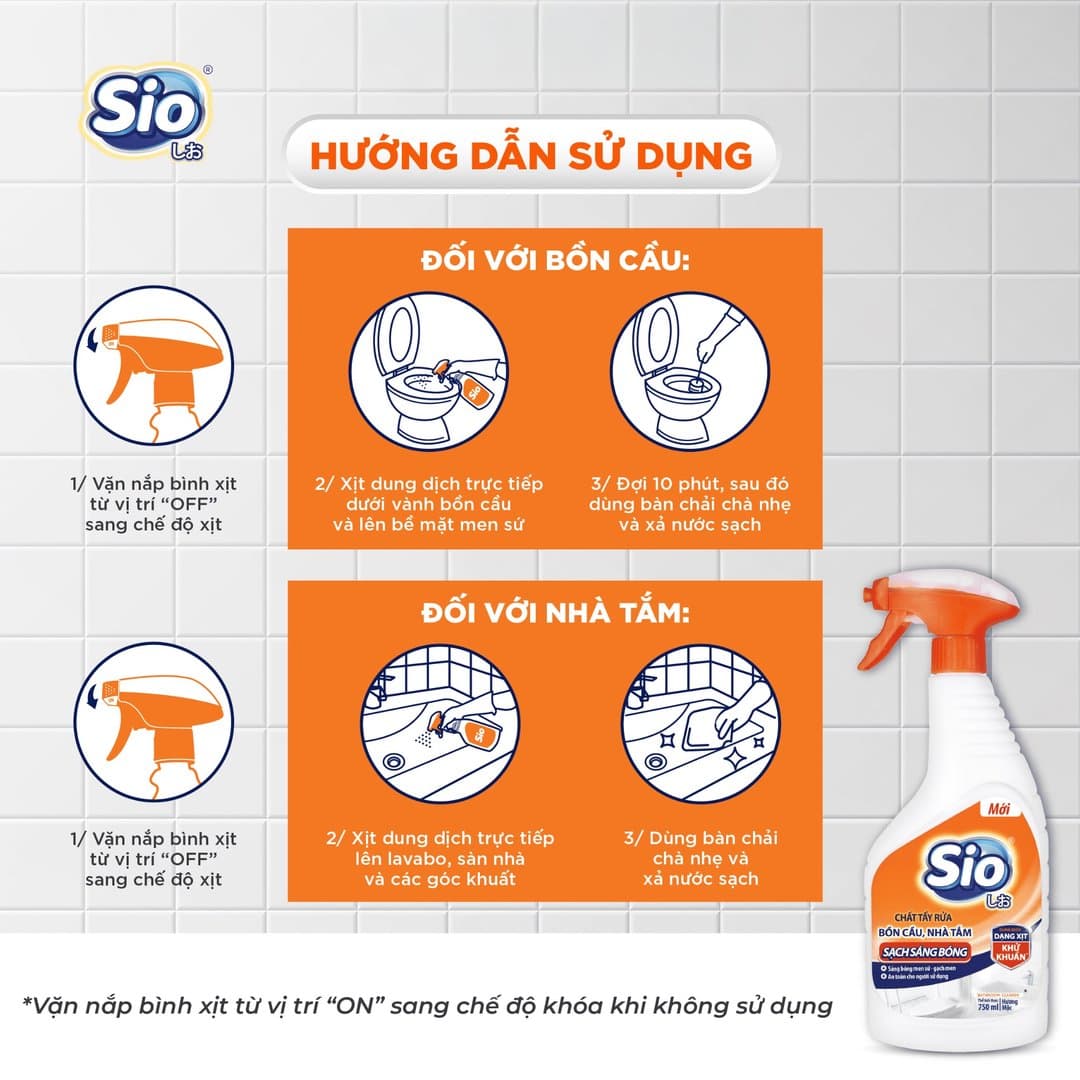 Nước tẩy bồn cầu Sio hương mộc 750 ml — 2