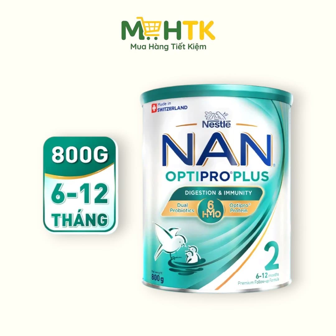Sữa bột Nan Optipro 2 (Nan 2 Plus) cho trẻ từ 6 - 12 tháng tuổi 800g — 1