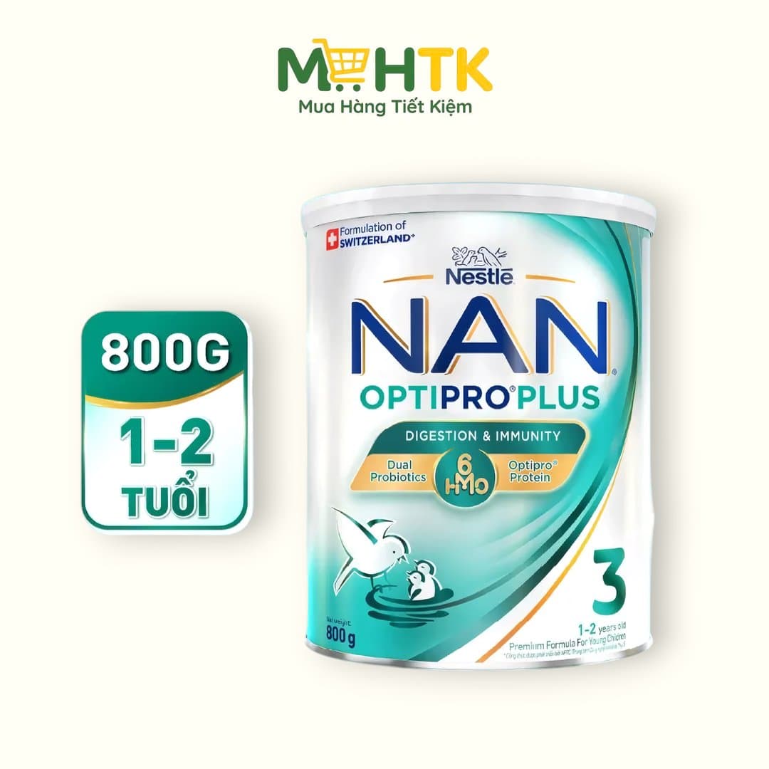 Sữa bột Nan Optipro 3 (Nan 3 Plus) cho trẻ từ 1 - 2 tuổi 800g — 1