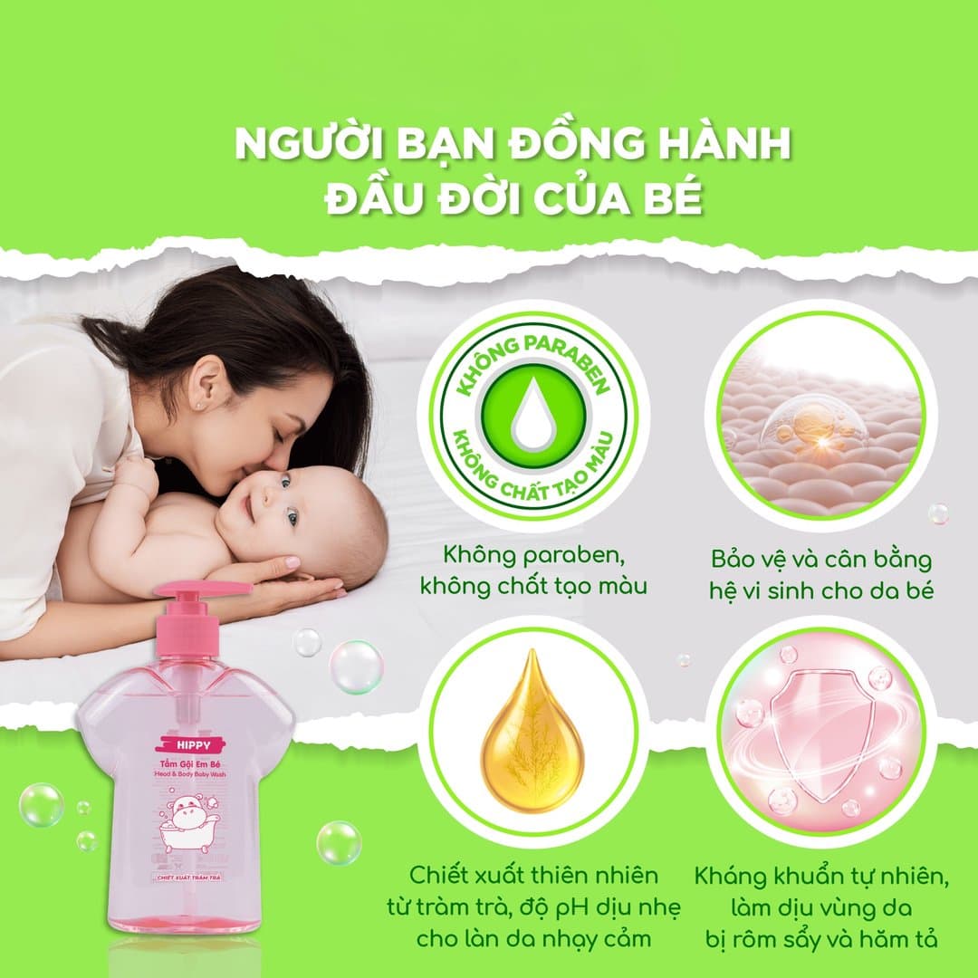 Tắm gội Hippy tràm trà 370 ml — 3