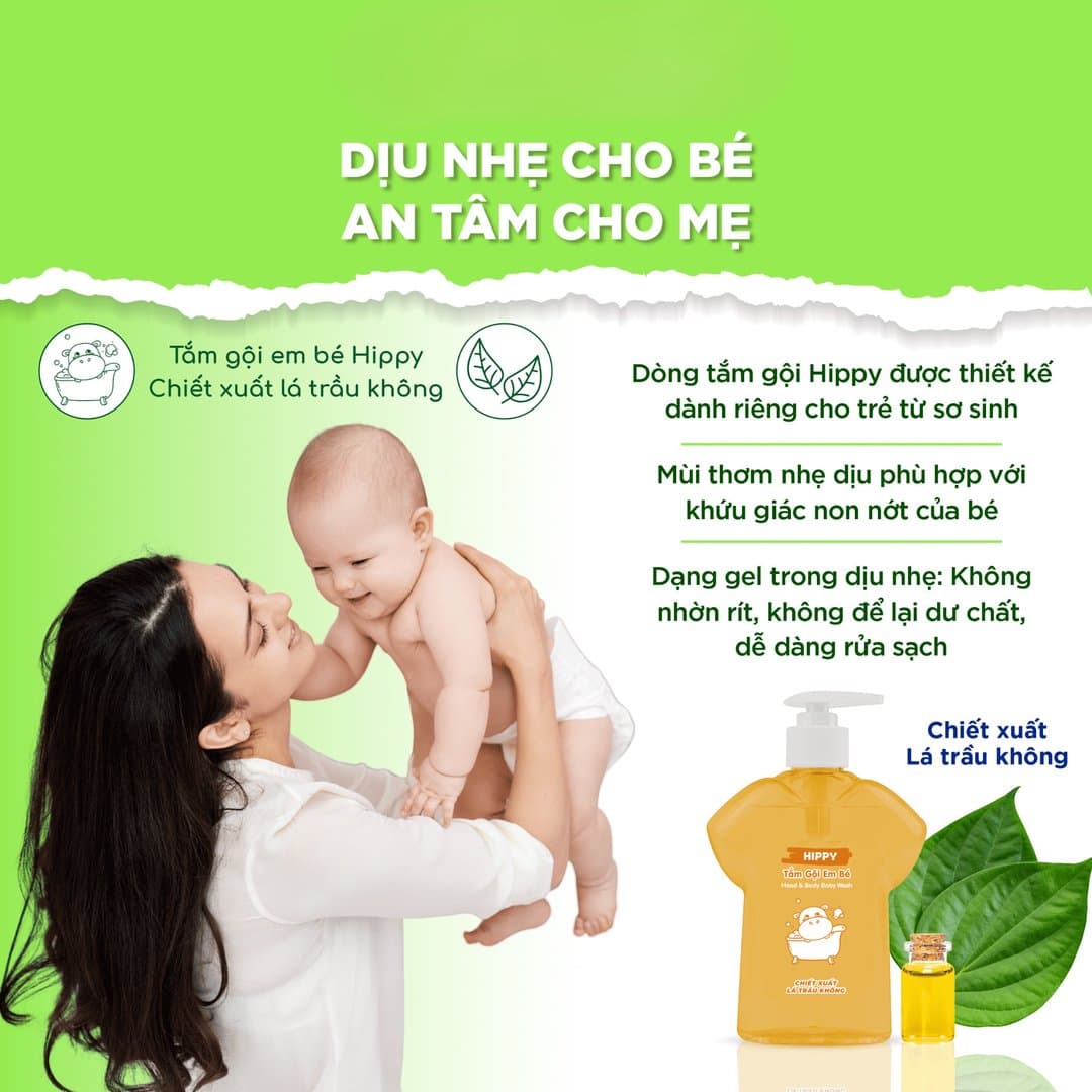 Tắm gội Hippy lá trầu không 370 ml — 4