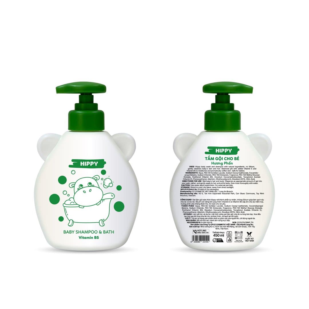 Tắm gội HIPPY 450 ml — 6