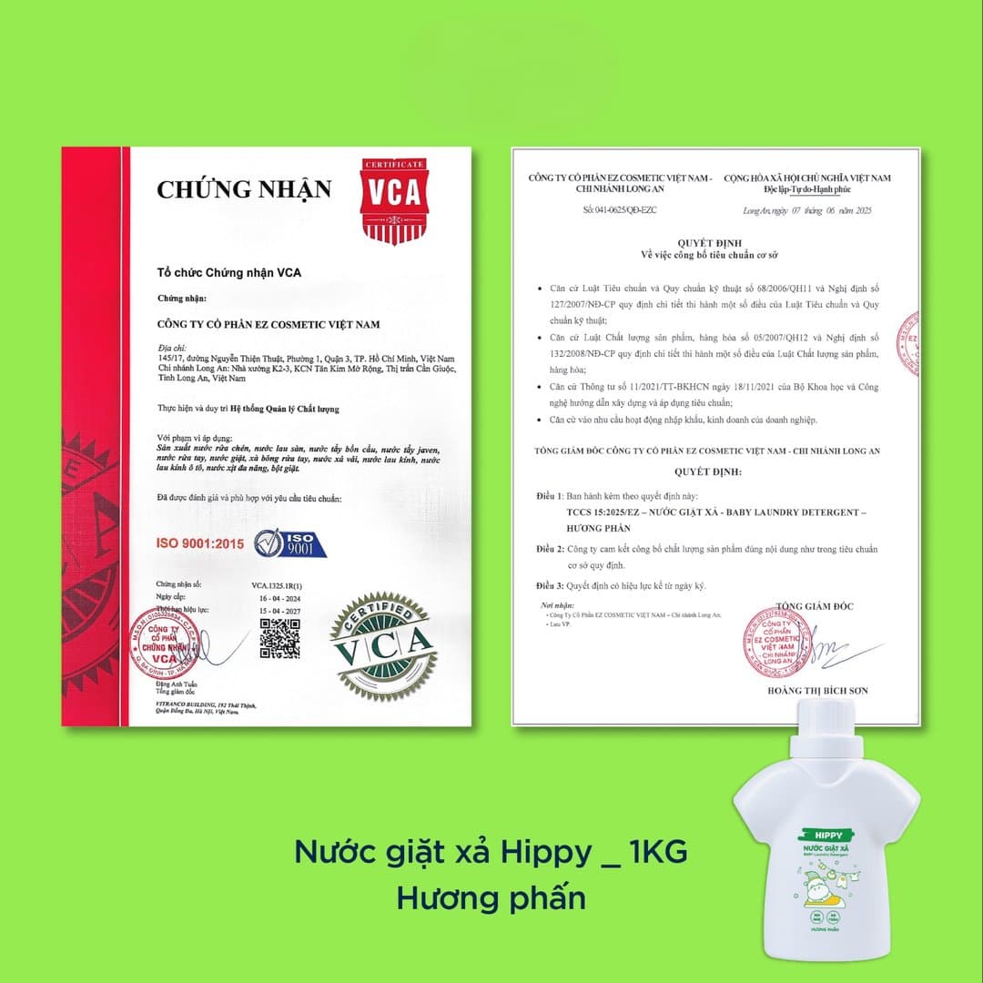 Nước giặt xả Hippy hương phấn 1 kg — 6