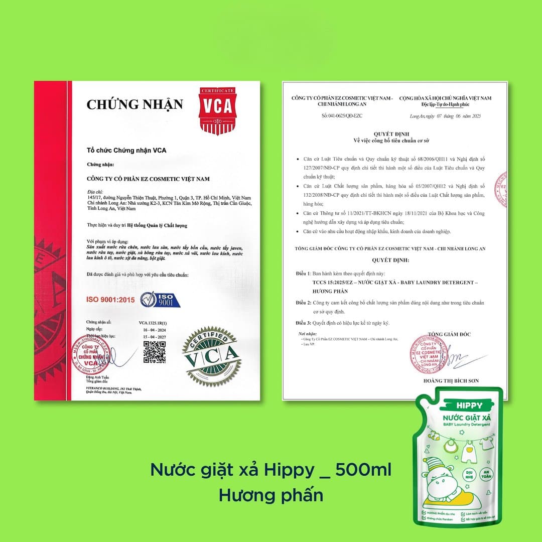 Túi nước giặt xả Hippy hương phấn 500 ml — 7