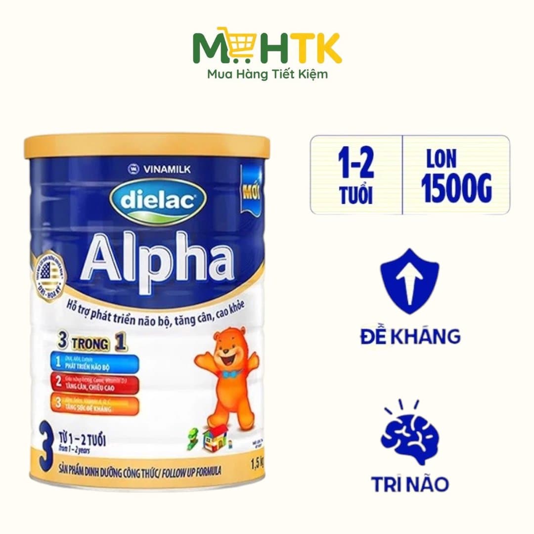Sữa bột Dielac Alpha Step 3 cho trẻ từ 1 - 2 tuổi 1500g — 2