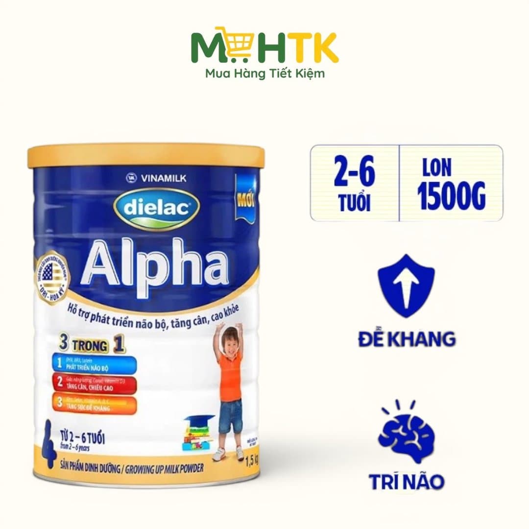 Sữa bột Dielac Alpha Step 4 cho trẻ từ 2 - 6 tuổi 1500g — 2