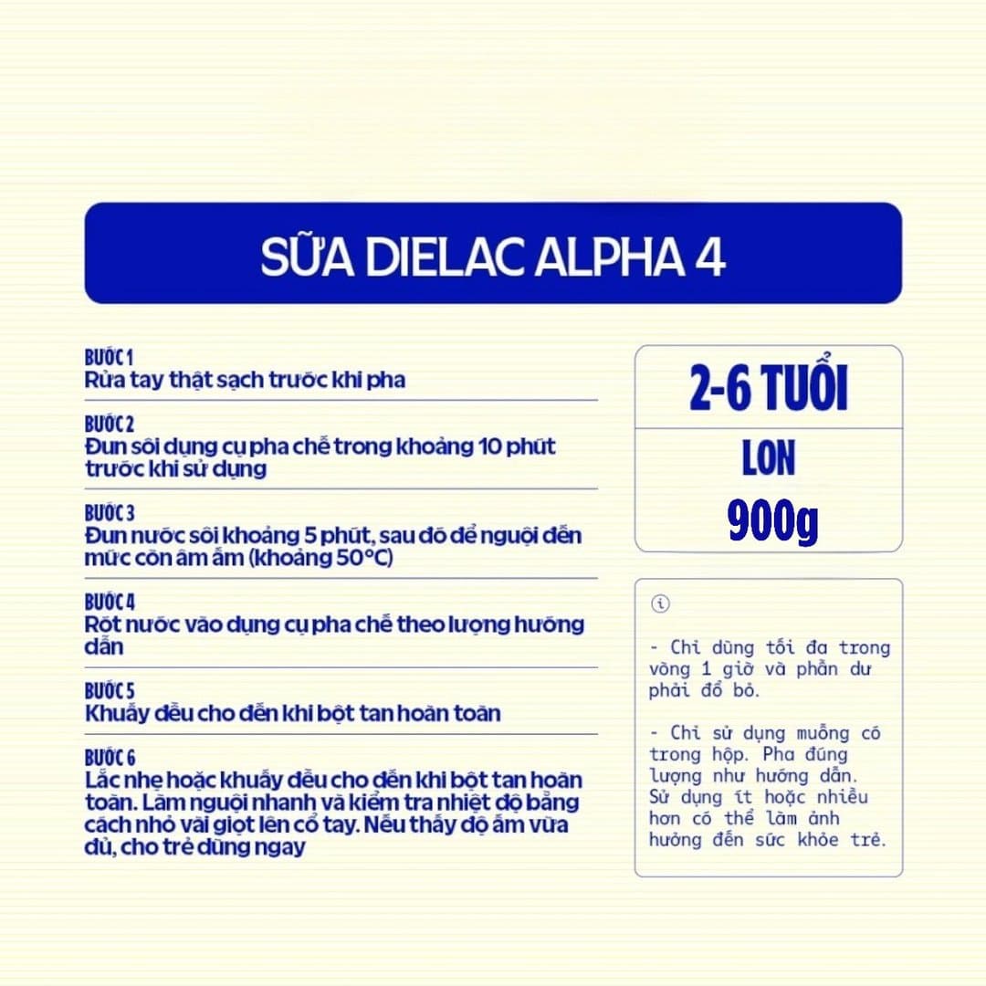 Sữa bột Dielac Alpha Step 4 cho trẻ từ 2 - 6 tuổi 900g — 3