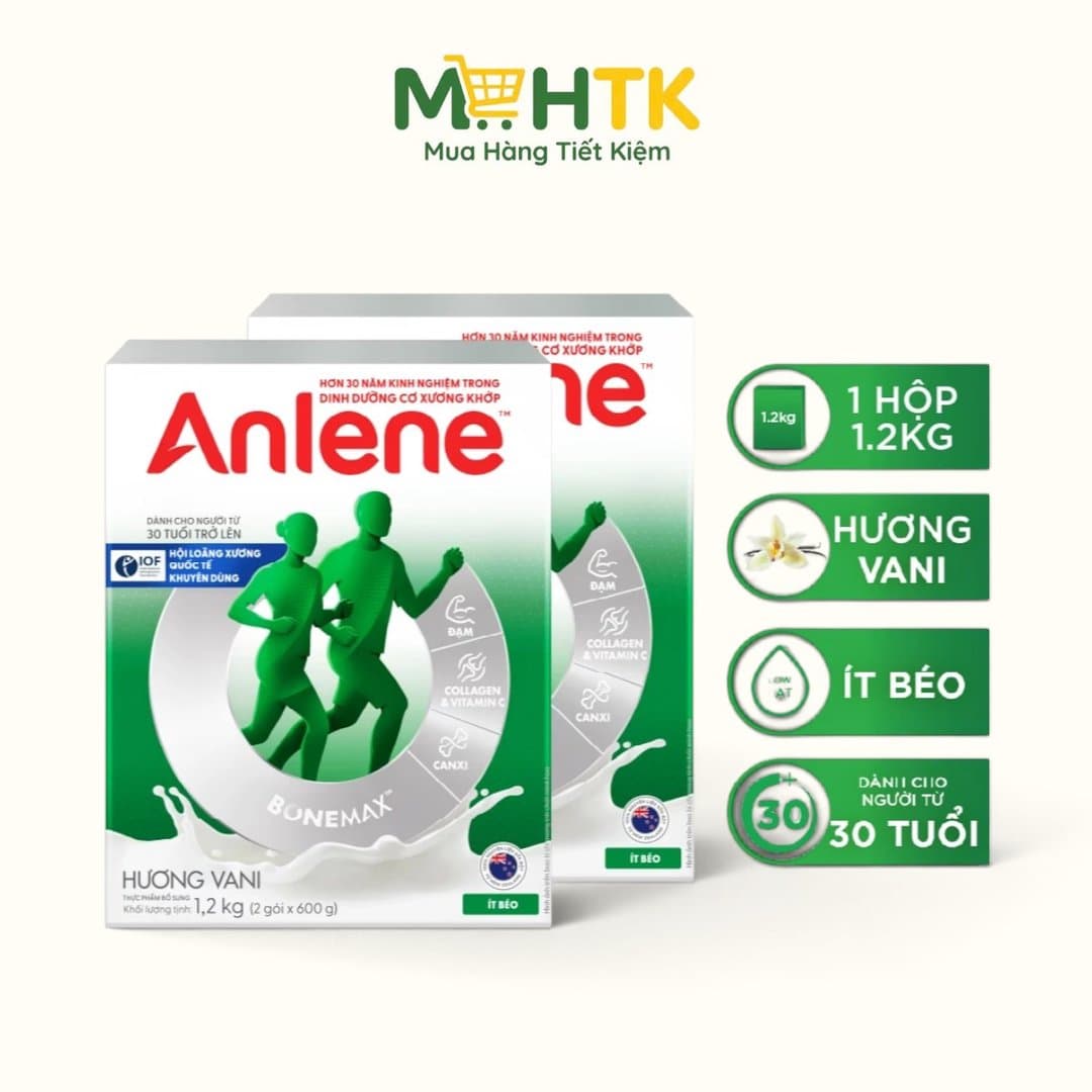Combo 2 Anlene ít béo 1,2kg , 3X — 1