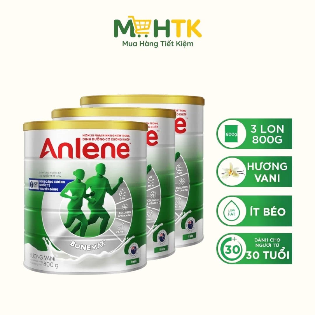 Combo 3 Anlene ít béo 800g,3X — 1