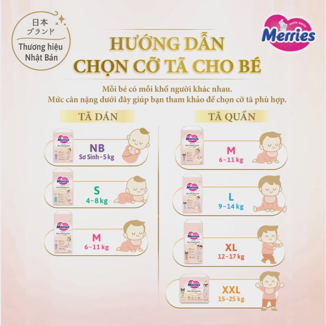 Tã/ Bỉm Dán Quần Merries Hồng First Premium Siêu Thoáng Khí, Thấm Hút đủ size XL/XXL_MHTK — 8